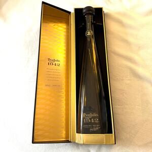 Don Julio Tequila Anejo Collector's Empty Amber Bottle With Cork and Box